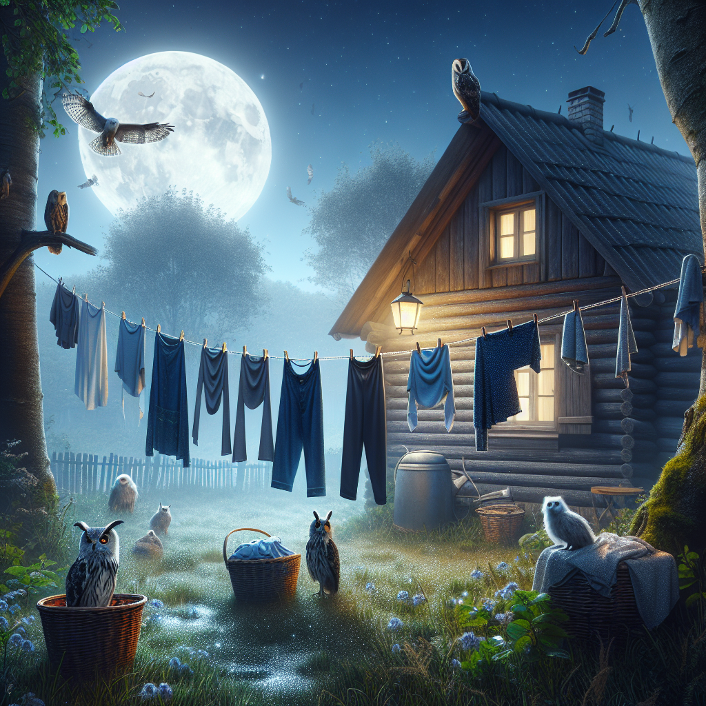 Les raisons de ne pas étendre son linge dehors après le coucher du soleil
