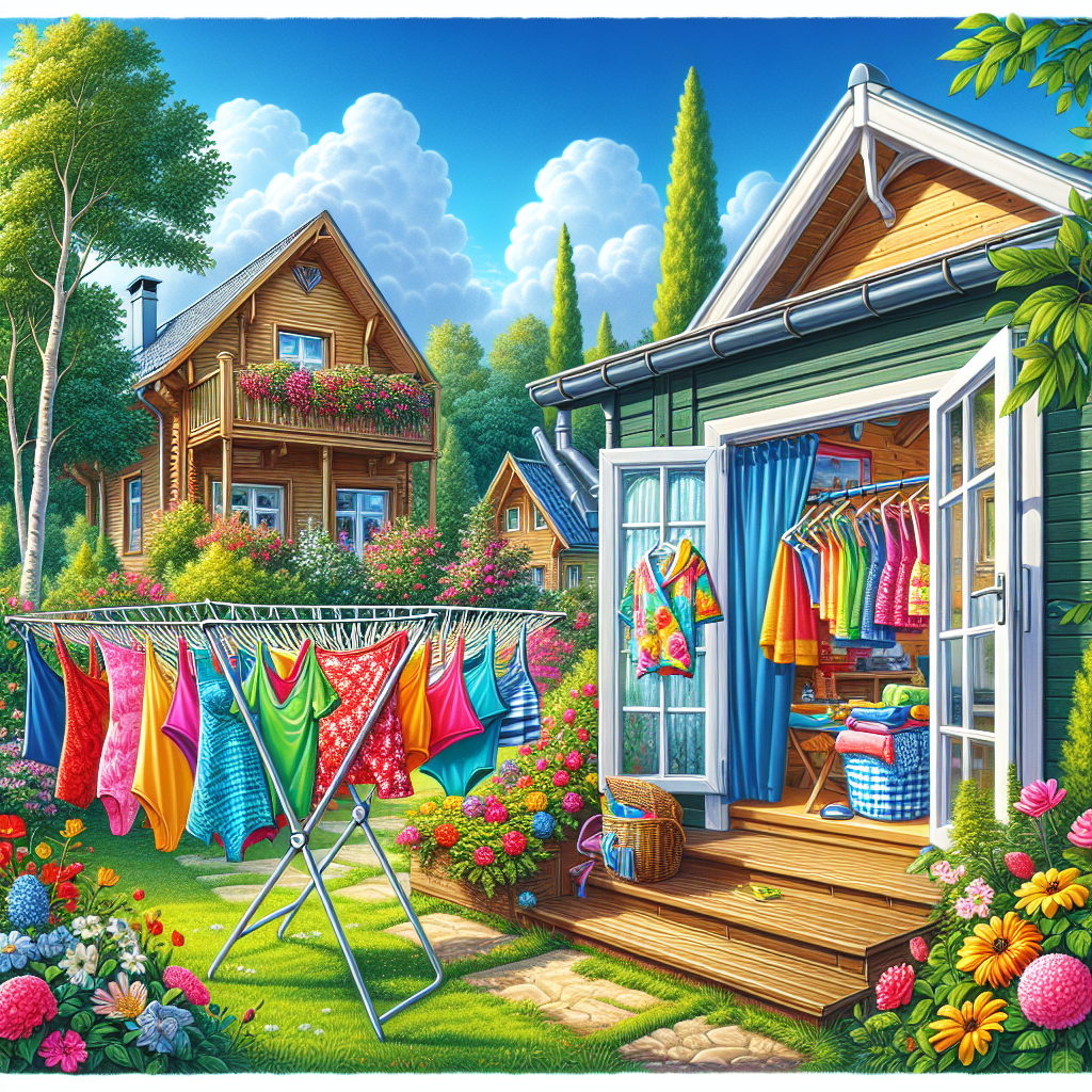 Étendoir à linge portatif : indispensable pour des vacances sans stress