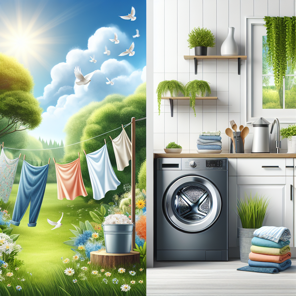 Étendoir extérieur ou sèche-linge électrique : quel choix faire en mai ?