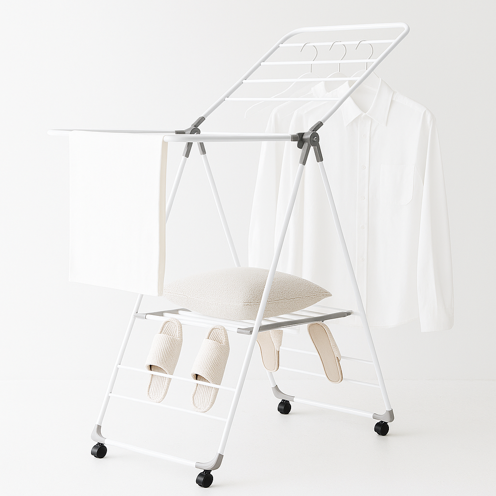 Étendoir à linge Multifonctionnel en Silicone Blanc