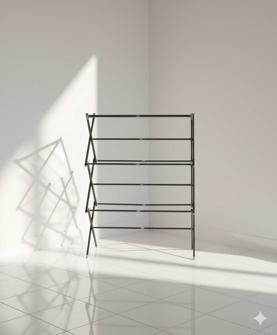 Étendoir à linge Pliable sur pied en Acier L'Univers de l'Étendoir