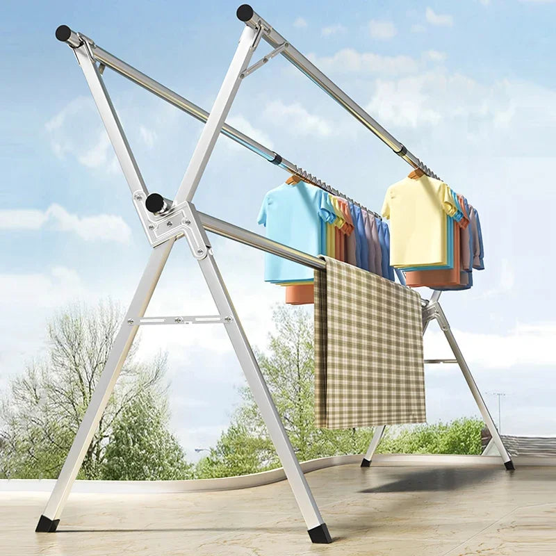 Étendoir à linge en Acier Pliable