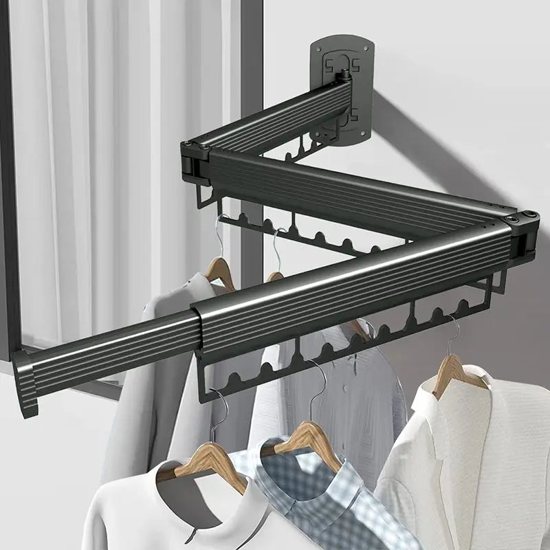 Étendoir Extensible à linge Murale en Aluminium