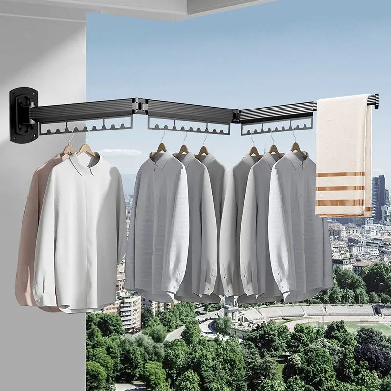 Étendoir Extensible Murale en Aluminium à linge