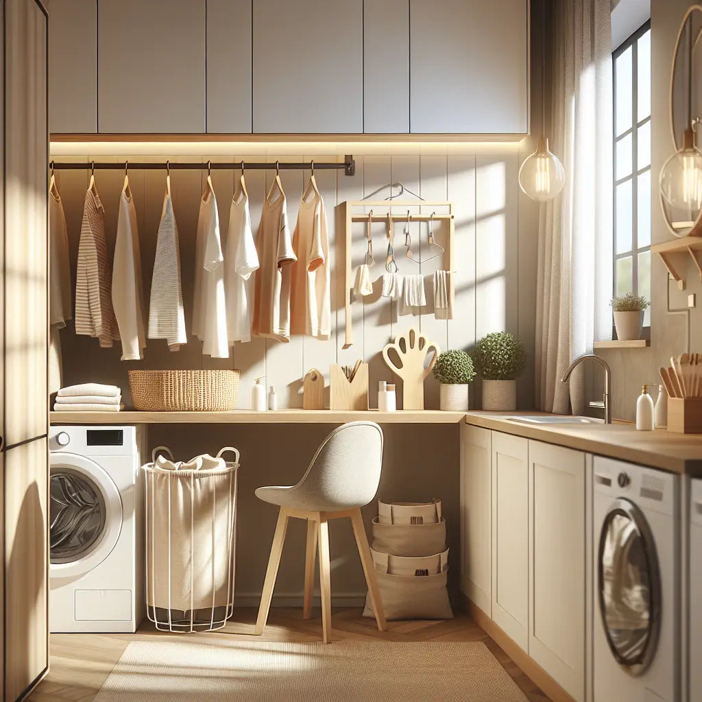 Guide pratique pour maximiser l'espace de votre buanderie avec un étendoir mural