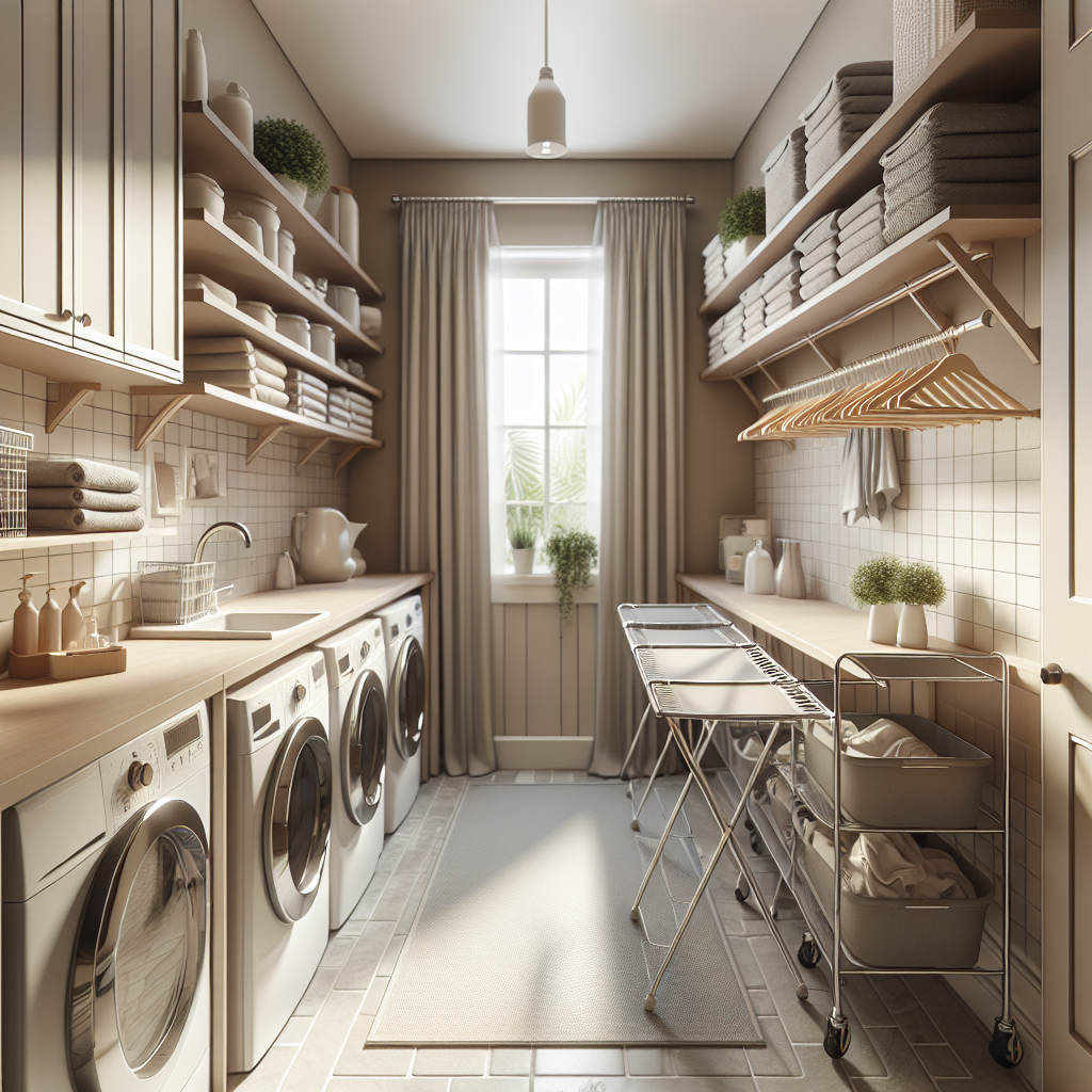 Solutions ingénieuses pour maximiser l'espace d'étendage du linge