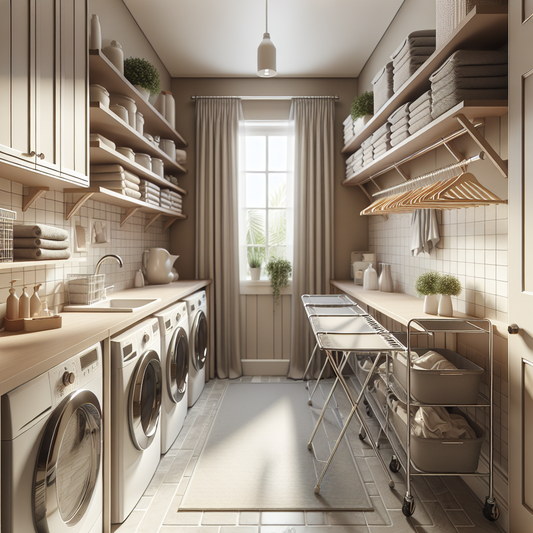 Solutions ingénieuses pour maximiser l'espace d'étendage du linge