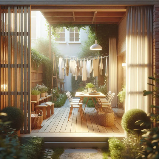 Techniques créatives pour dissimuler un étendoir dans votre jardin