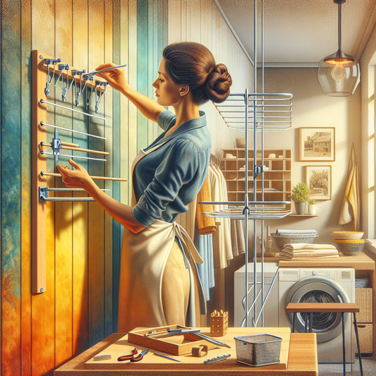 Comment installer un étendoir mural sans percer vos murs ? - L'Univers de l'Étendoir