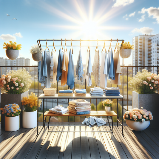 Top des séchoirs à linge idéaux pour profiter du soleil printanier sur votre balcon