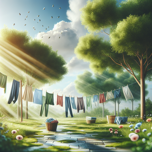 Les avantages écologiques de sécher son linge à l'extérieur