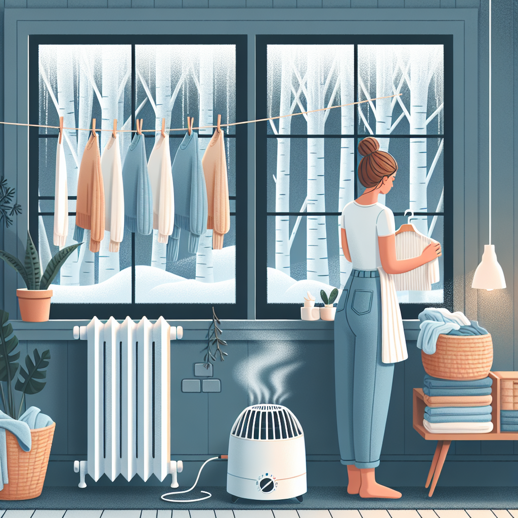 Conseils pour un séchage optimal de votre linge en hiver sans humidité.