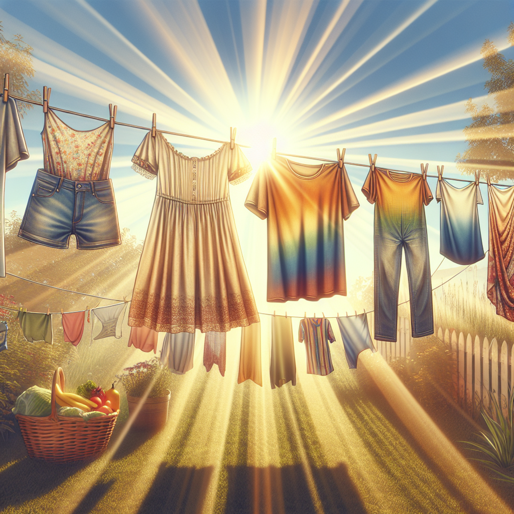 Est-ce que le soleil abîme le linge pendant le séchage ? - L'Univers de l'Étendoir