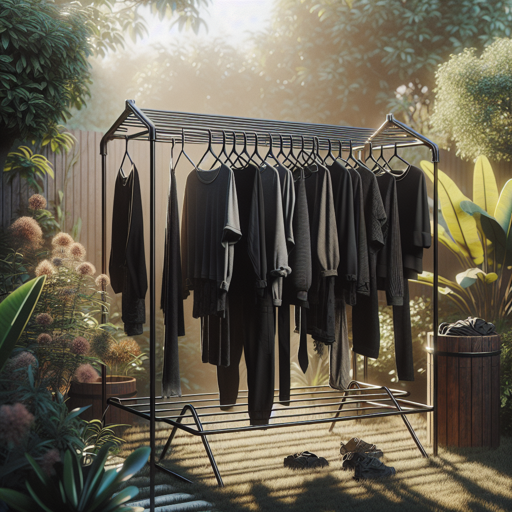 Étendoir noir : l’alliance du design et de la praticité pour votre linge - L'Univers de l'Étendoir