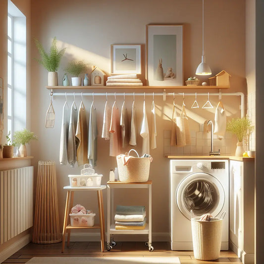 Guide pour une buanderie bien rangée avec un étendoir mural
