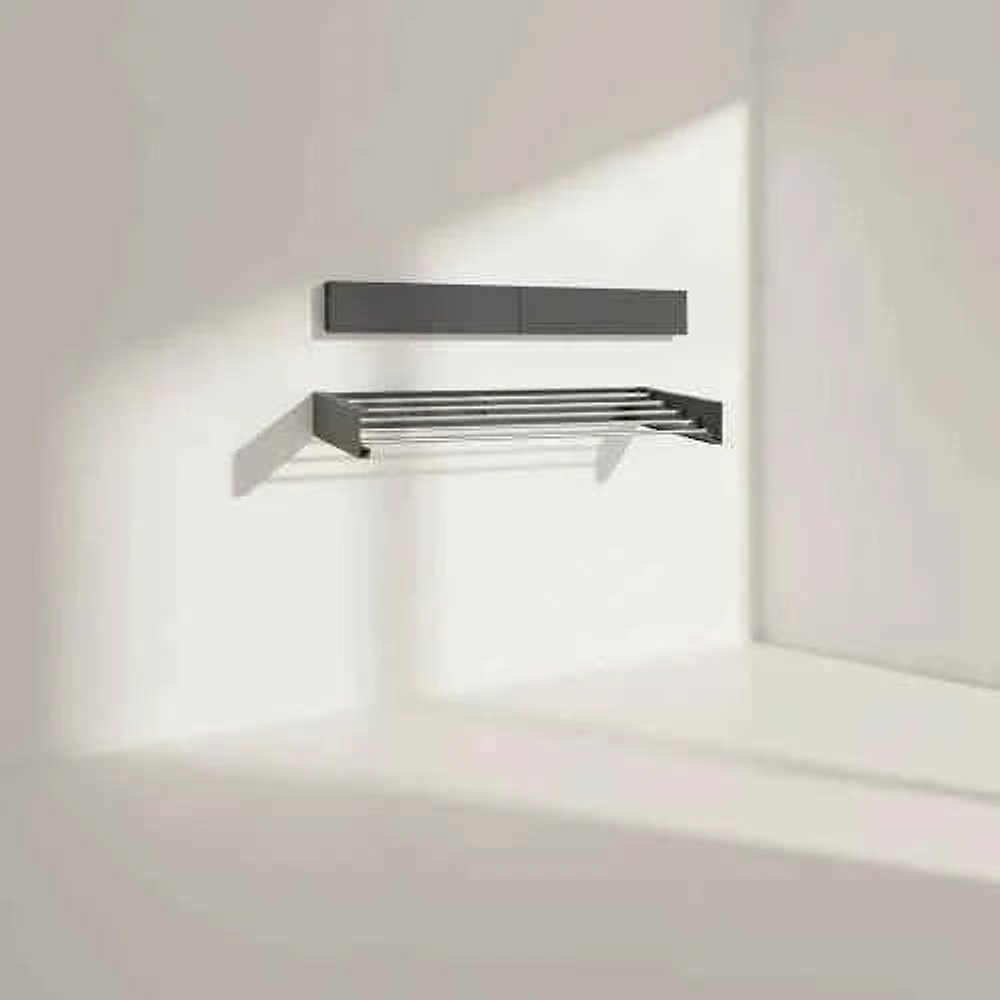 Étendoir linge vertical : tout ce qu’il faut savoir — Étendoir à linge mural rabattable salle de bain balcon