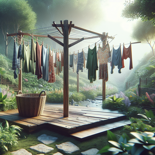 Étendoir à linge en bois : pourquoi choisir ce modèle naturel et durable ? - L'Univers de l'Étendoir