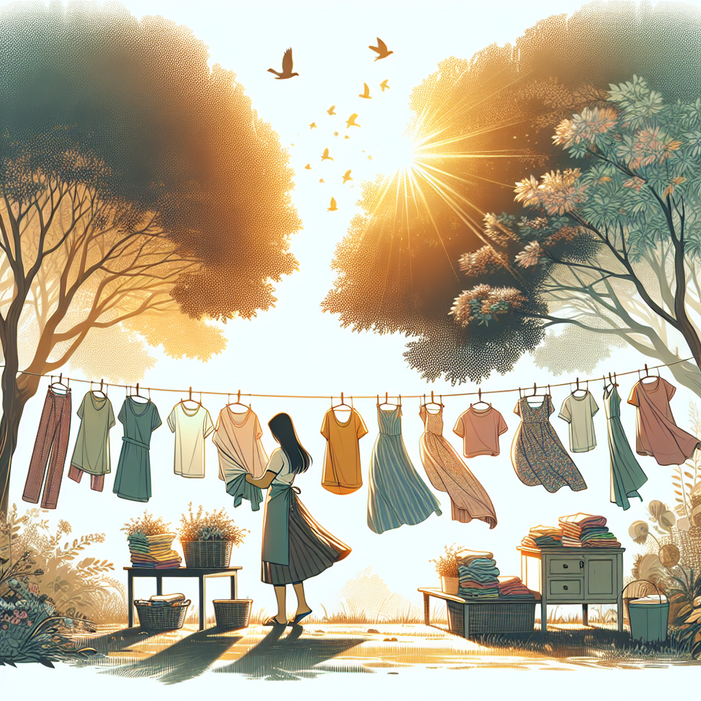 Conseils pour un séchage rapide du linge en été