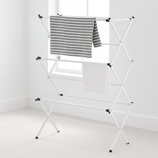 Étendoir à linge Pliable sur pied en Acier