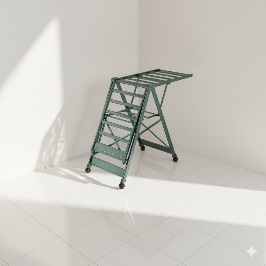 Étendoir à linge Multifonctionnel sur pied en Aluminium L'Univers de l'Étendoir