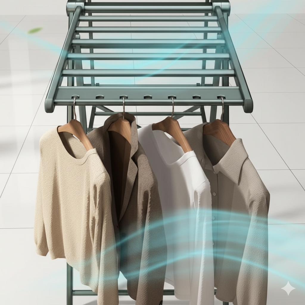 Étendoir à linge Multifonctionnel sur pied en Aluminium L'Univers de l'Étendoir