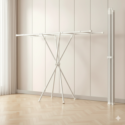 Étendoir à linge sur pied en Acier Carbone