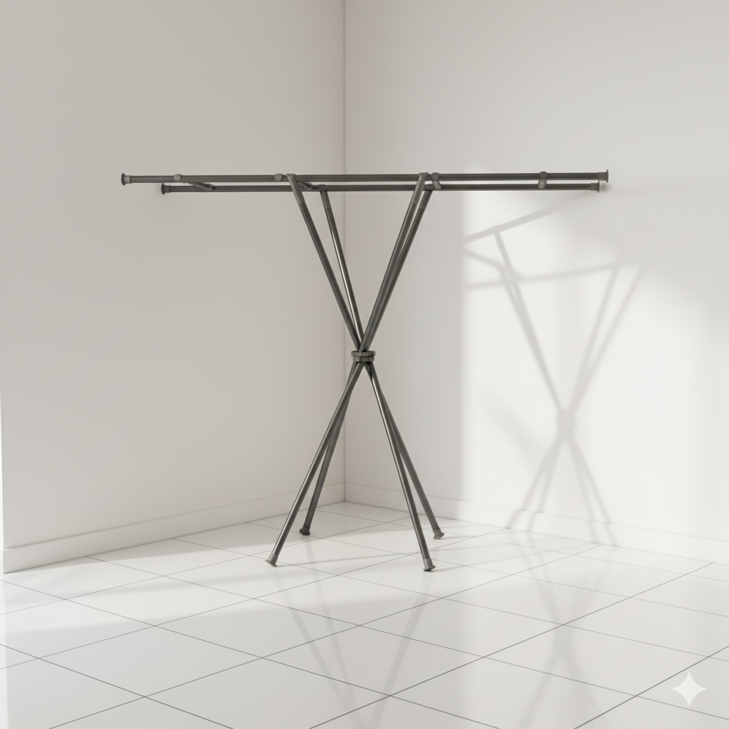 Étendoir à linge sur pied en Acier Carbone