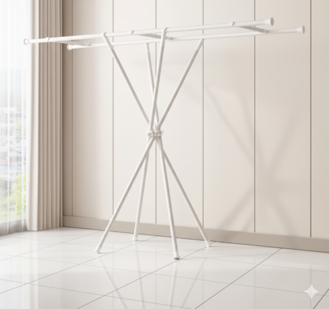 Étendoir à linge sur pied en Acier Carbone