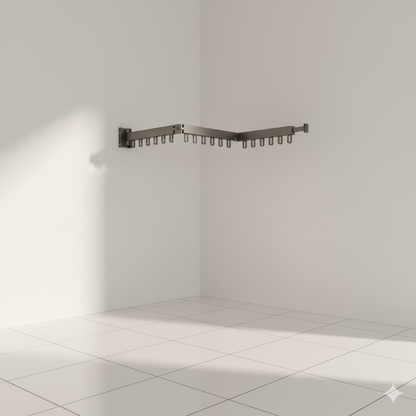 Étendoir à linge Extensible Murale en Acier L'Univers de l'Étendoir