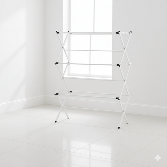 Étendoir à linge Pliable sur pied en Acier