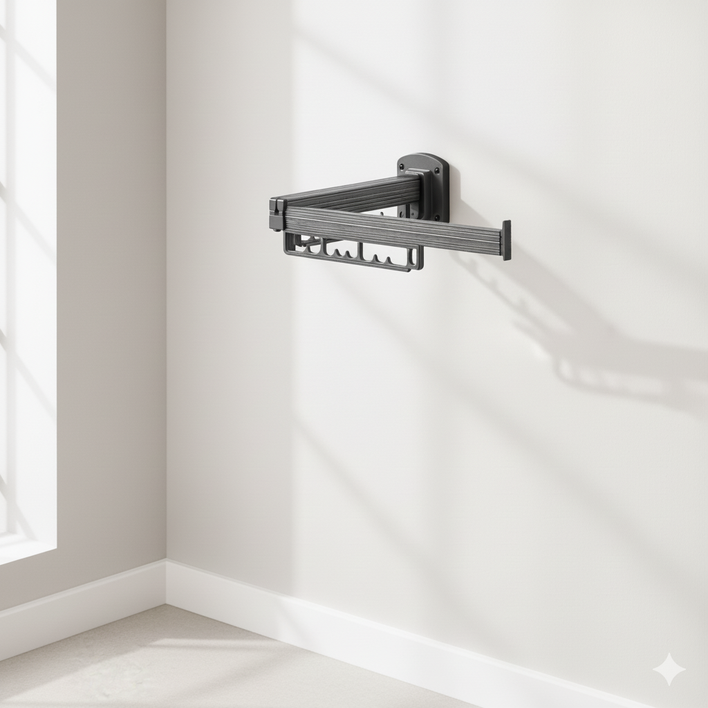 Étendoir à linge Extensible Murale en Aluminium L'Univers de l'Étendoir