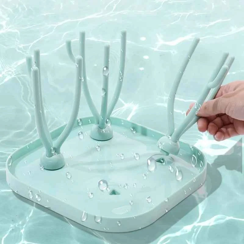 Petit étendoir à linge pour biberons et tétines