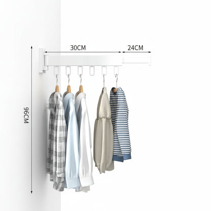 Étendoir à linge mural rétractable en aluminium pliable