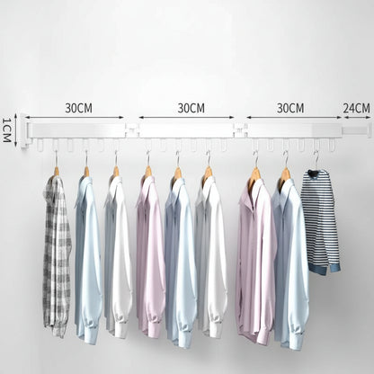 Étendoir à linge mural rétractable en aluminium pliable