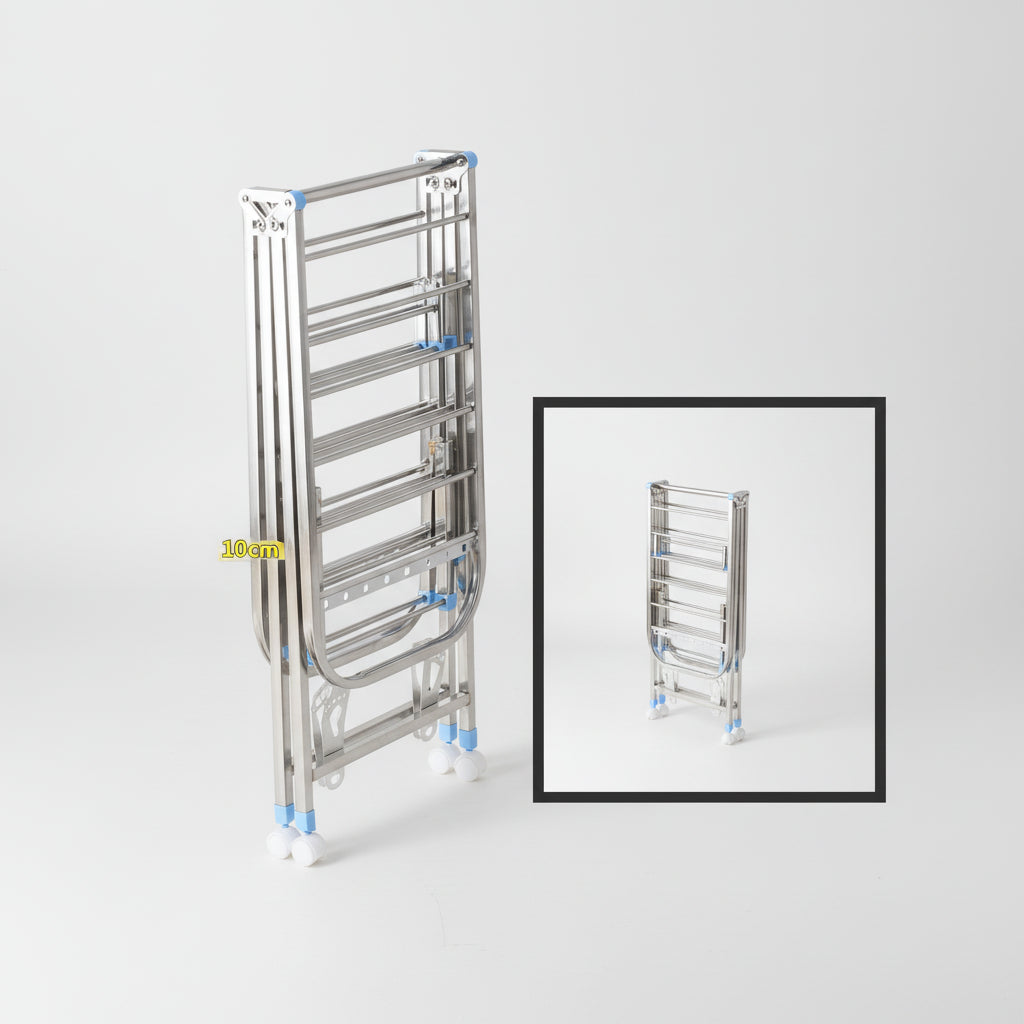 Étendoir à linge pliable inox intérieur extérieur