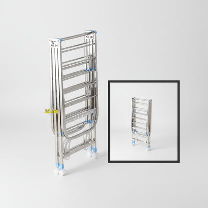 Étendoir à linge pliable inox intérieur extérieur