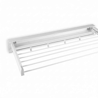 Étendoir à linge mural rétractable 7 barres aluminium