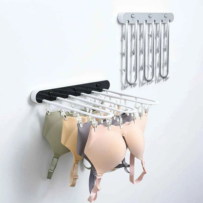 Étendoir à linge mural rabattable pour sous‑vêtements