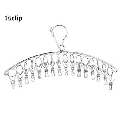 Cintre pour étendoir à linge inox avec pinces