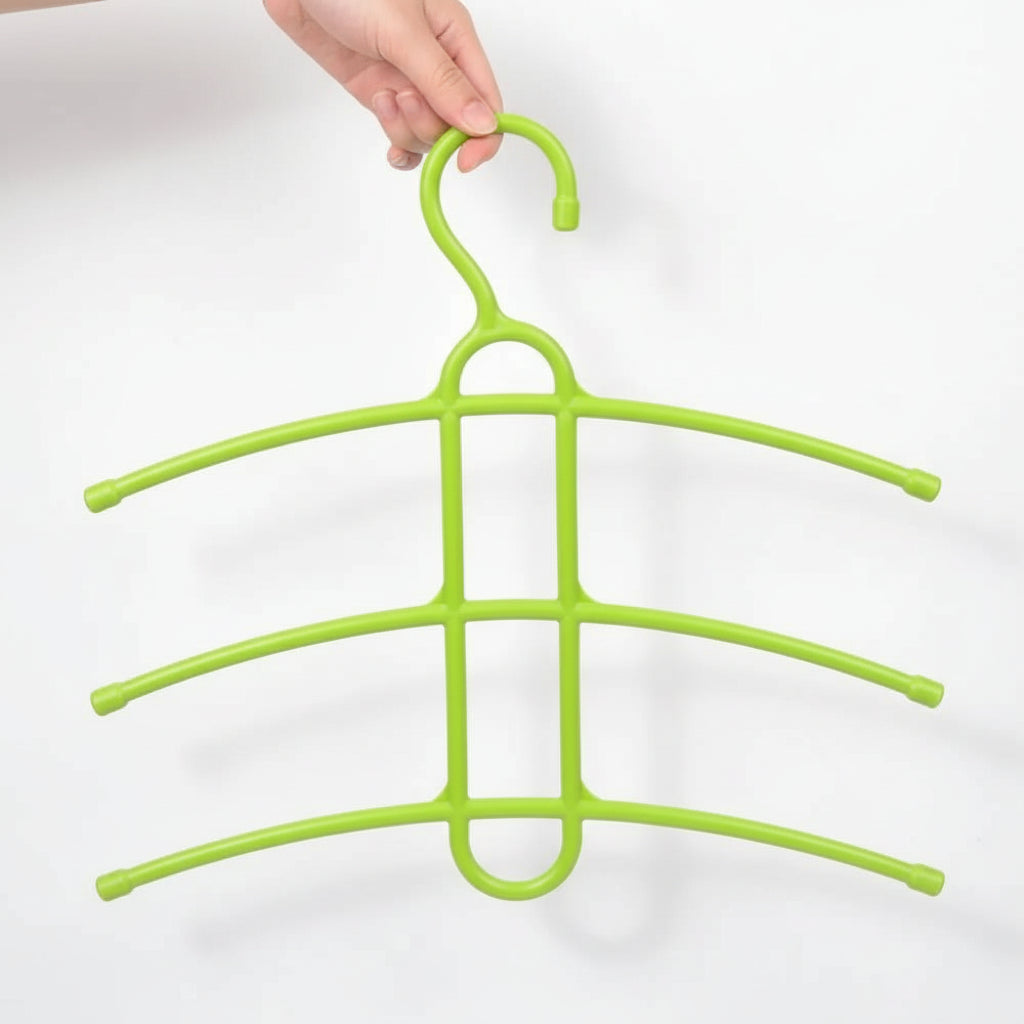 Cintre pour étendoir à linge trois niveaux gain de place