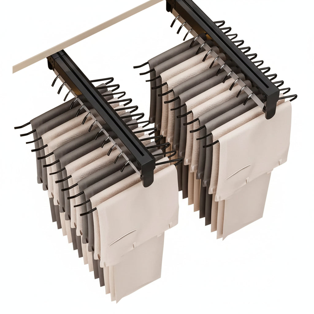 Cintre pour étendoir à linge coulissant pantalon