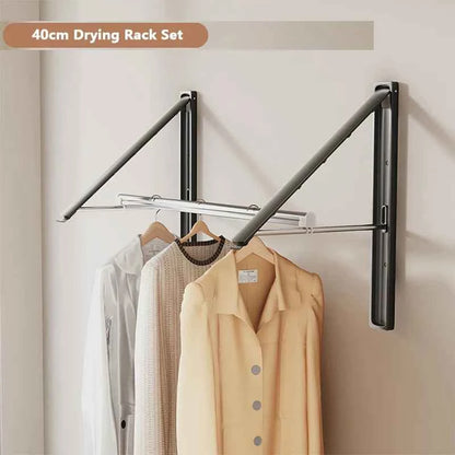 Étendoir à linge mural rétractable en aluminium pliable