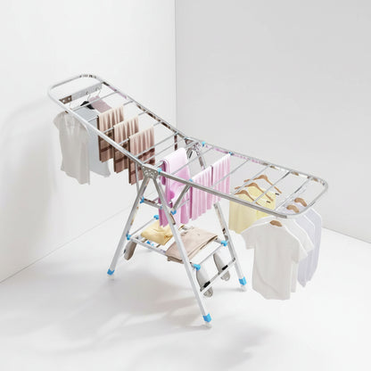 Étendoir à linge pliable inox intérieur extérieur