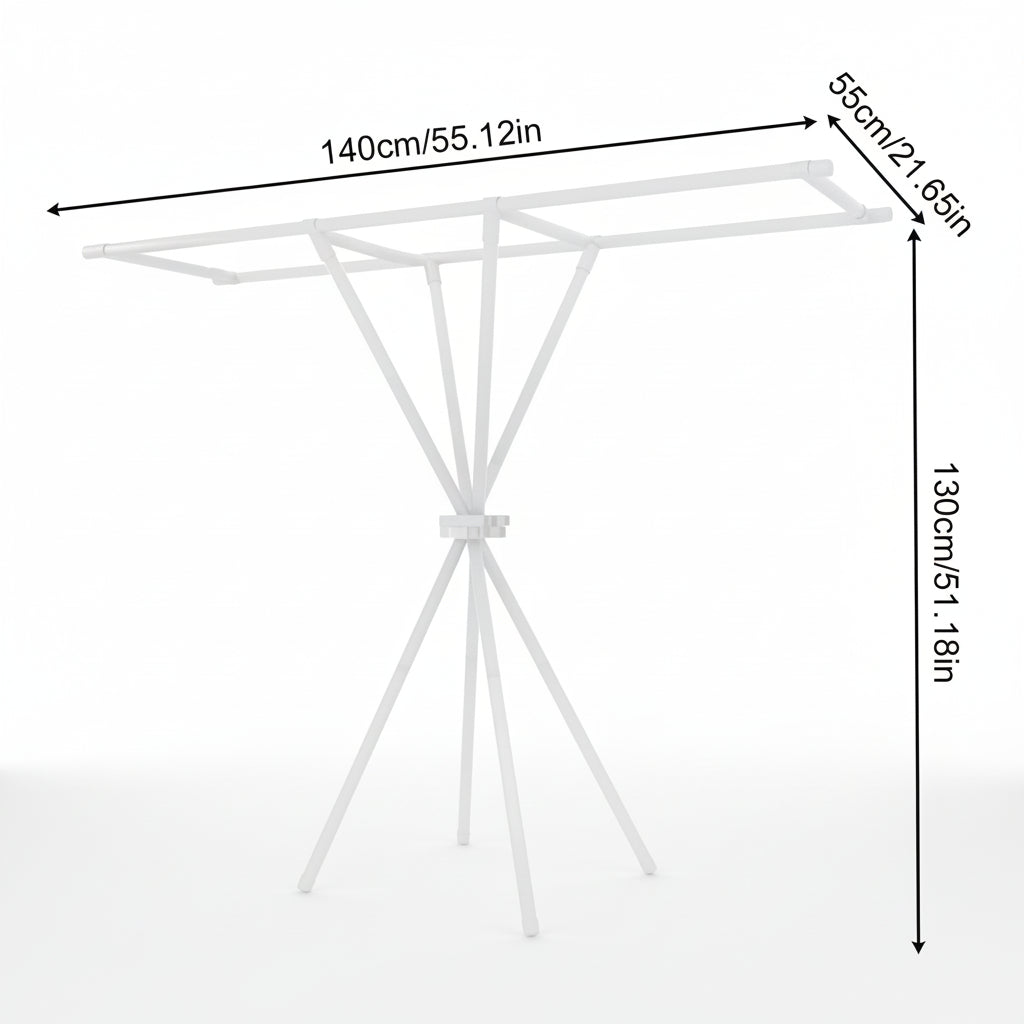 Étendoir à linge pliable trépied portable