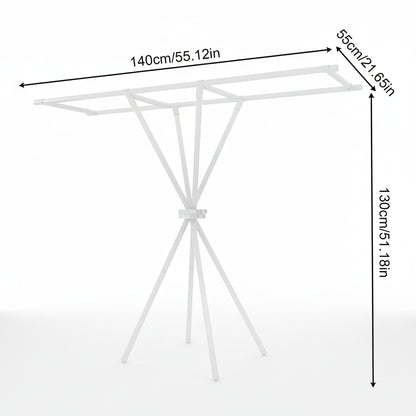 Étendoir à linge pliable trépied portable
