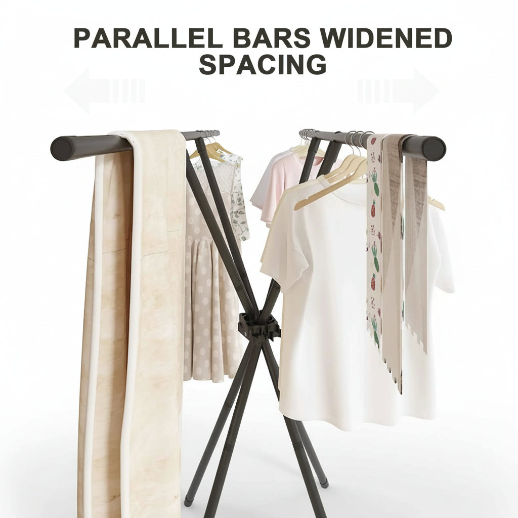 Étendoir à linge pliable trépied portable