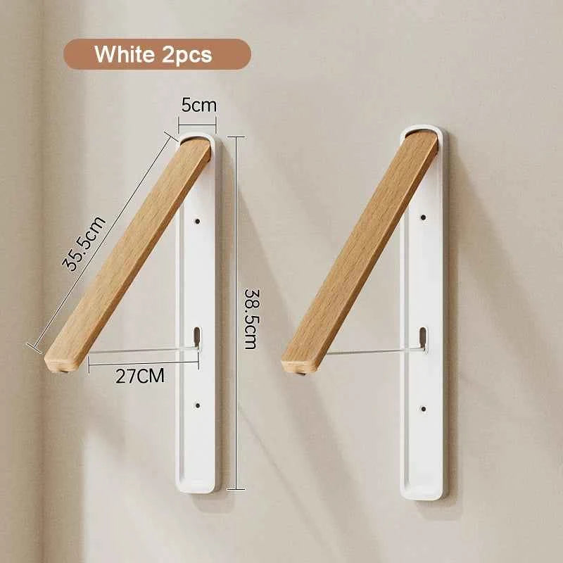 Étendoir à linge mural rétractable en aluminium pliable