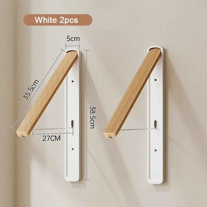 Étendoir à linge mural rétractable en aluminium pliable