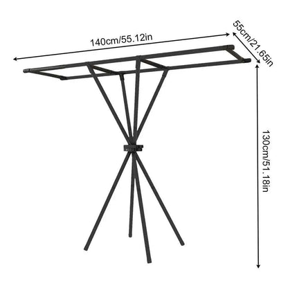 Étendoir à linge pliable trépied portable