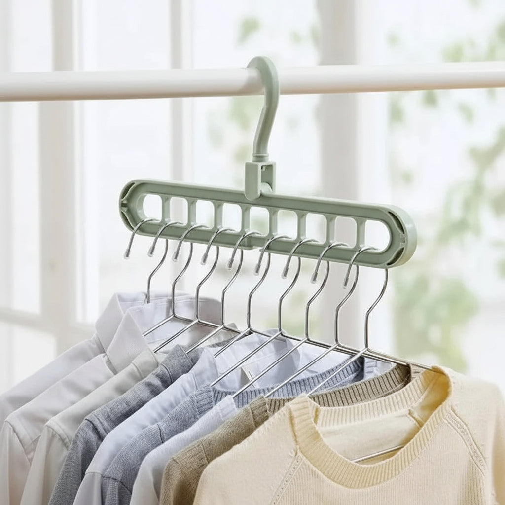 Cintre pour étendoir à linge 9 trous rotatif